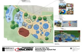 Frankenmuth Jaycee's and Upland Design Playground Site Plan