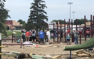 Frankenmuth Playground Construction 1