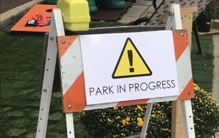 Park In Progress Sign