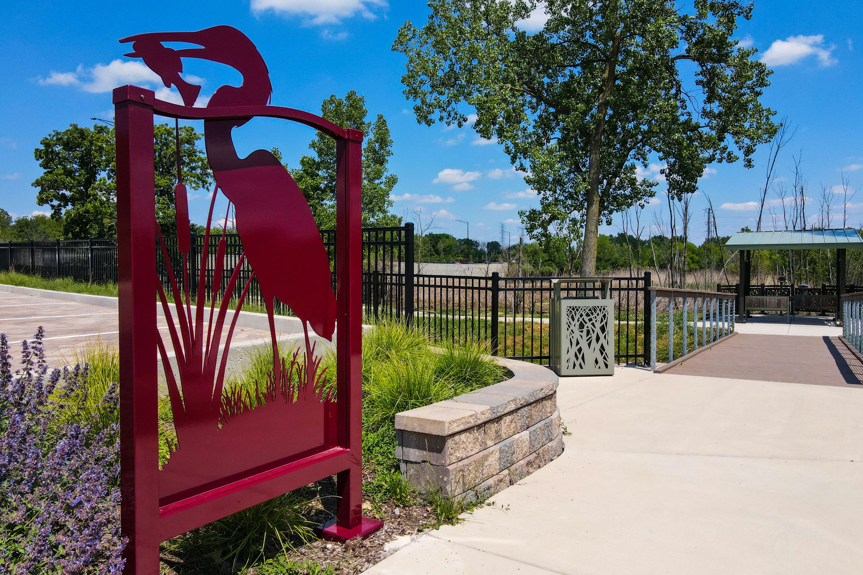 Upland Design Orland Park Nature Center Crane