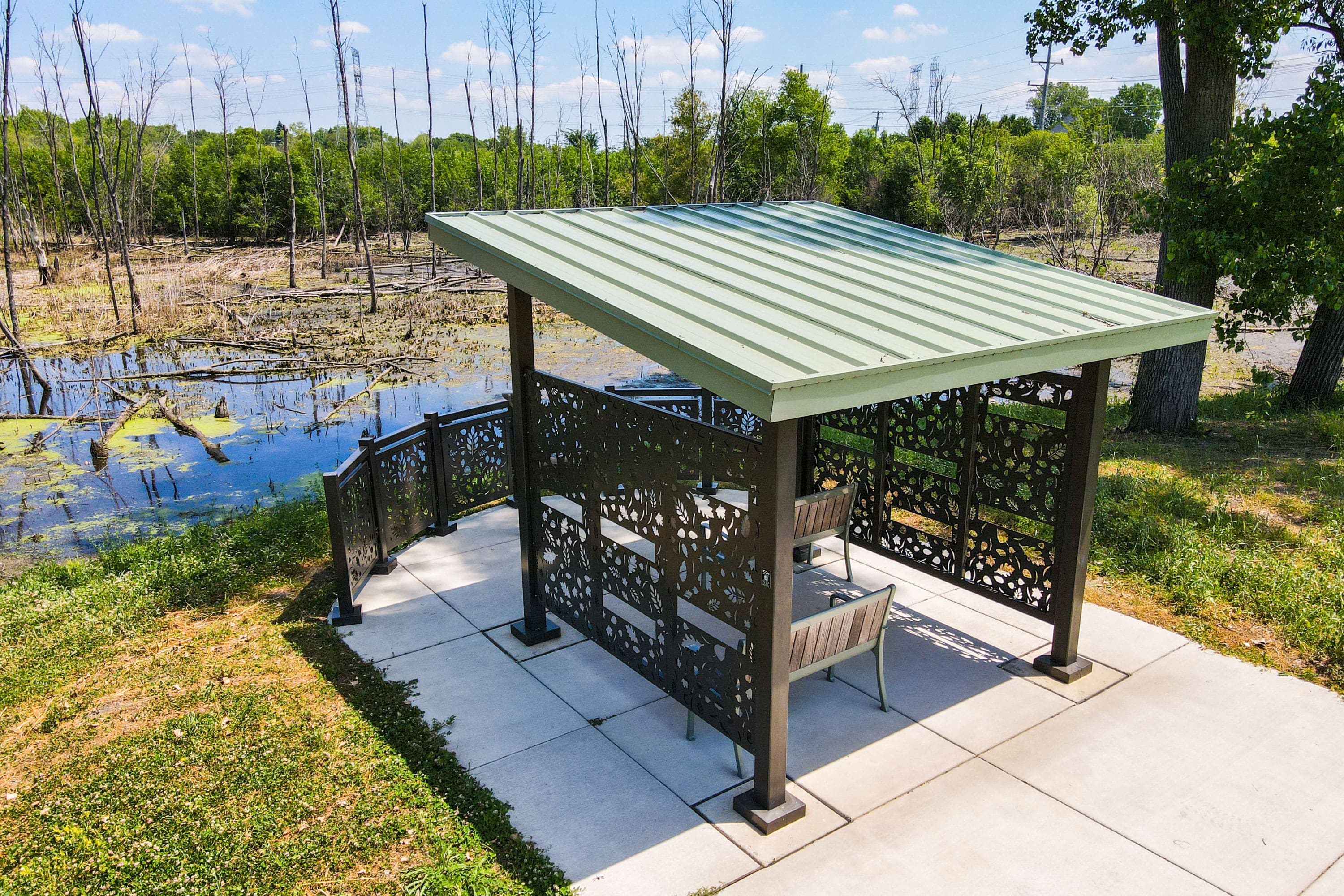 Upland Design Orland Park Nature Center - Viewing Pavillion