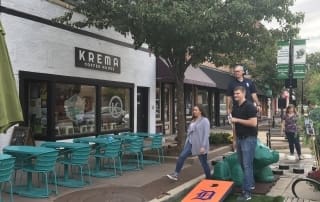 Upland Design Staff Playing In Park